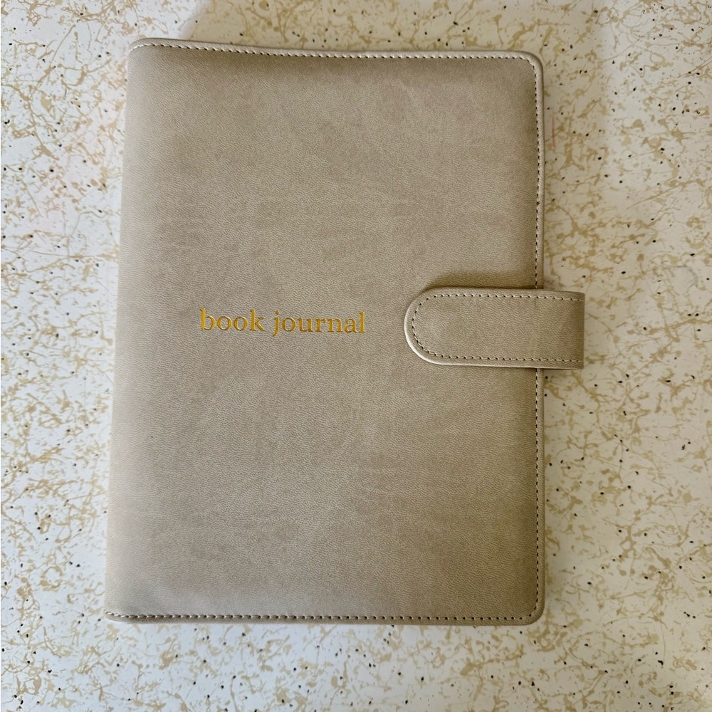 Book journal with inserts